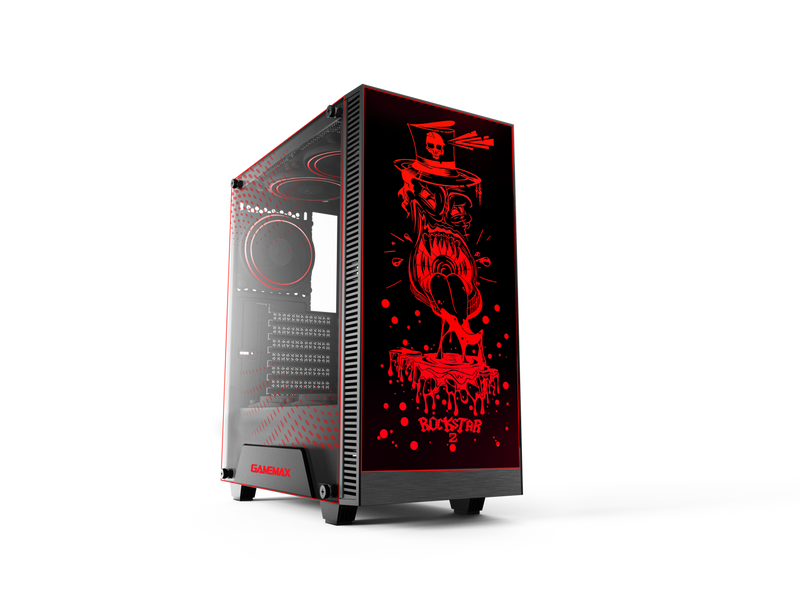 Gamemax RockStar 2 Black USB3.0 Tempered Glass ATX Mid Tower Gaming Computer