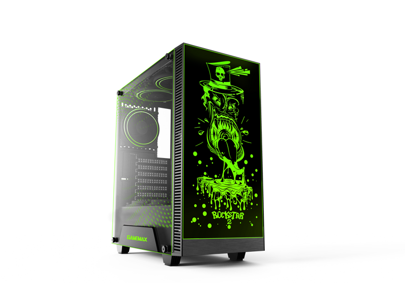 Gamemax RockStar 2 Black USB3.0 Tempered Glass ATX Mid Tower Gaming Computer