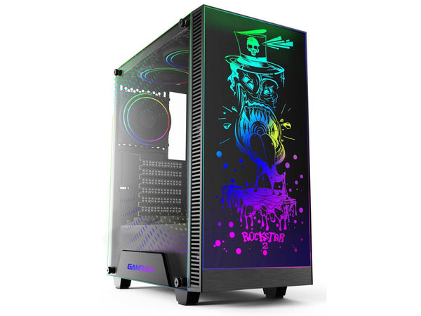 Gamemax RockStar 2 Black USB3.0 Tempered Glass ATX Mid Tower Gaming Computer