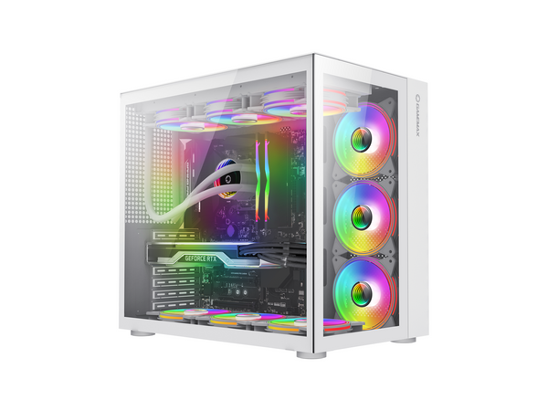 Gamemax Infinity White USB3.0 /Type C Tempered Glass ATX Mid Tower Gaming