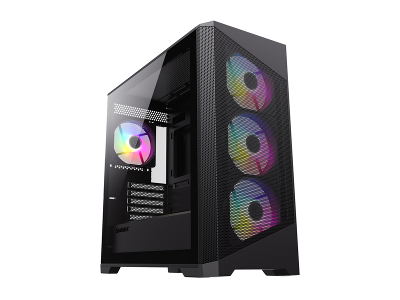 Gamemax Destroyer MB Black USB3.0 Tempered Glass Micro ATX Tower Gaming Computer