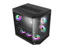 GAMEMAX HYPE BLACK USB3.0/Type C Panoramic Tempered Glass ATX Mid-Tower PC case