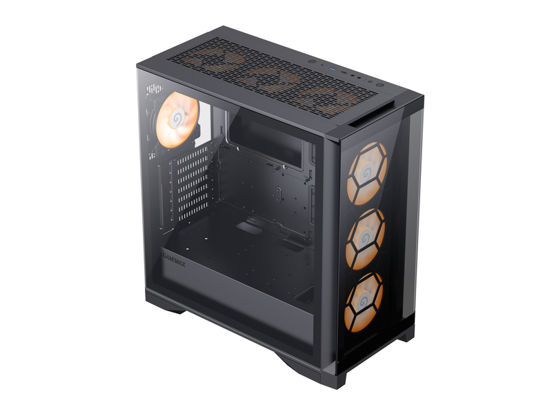 GAMEMAX Leader TG Black Full Tower Computer Case-Micro ATX / ATX / ITX / E-ATX