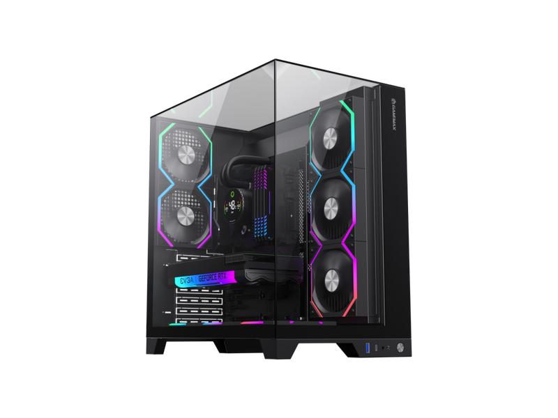 GAMEMAX Infinity Pro Black USB3.0 / Type C ATX Mid-Tower Gaming Computer Case