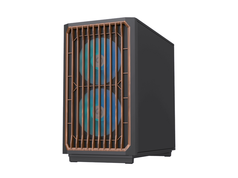 GAMEMAX F35 BW Black USB3.0 /Type C Micro-ATX Gaming PC Tempered Glass Computer