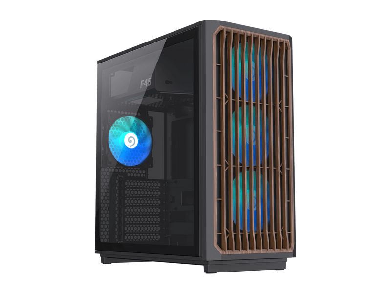 GAMEMAX F45 BW Black USB3.0 /Type C ATX Mid Tower Gaming Computer Case w/l