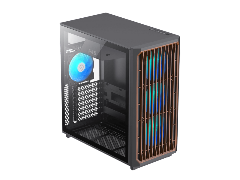 GAMEMAX F45 BW Black USB3.0 /Type C ATX Mid Tower Gaming Computer Case w/l