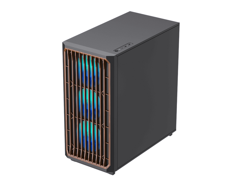 GAMEMAX F45 BW Black USB3.0 /Type C ATX Mid Tower Gaming Computer Case w/l