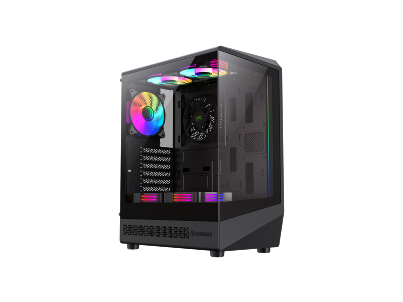 GAMEMAX Vista COC AB Black ATX Mid Tower Case (Computer Cases - ATX Form)