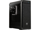 Cougar MX330-G MX330 Mid Tower Case with Full Tempered Glass Window and