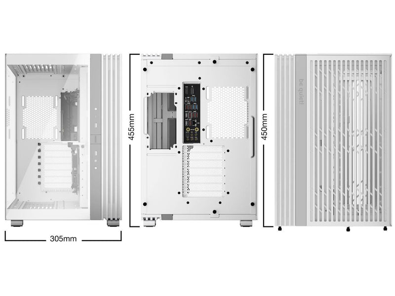 be quiet! Light Base 600 DX - White Steel (SGCC), ABS, Glass ATX Mid Tower Case