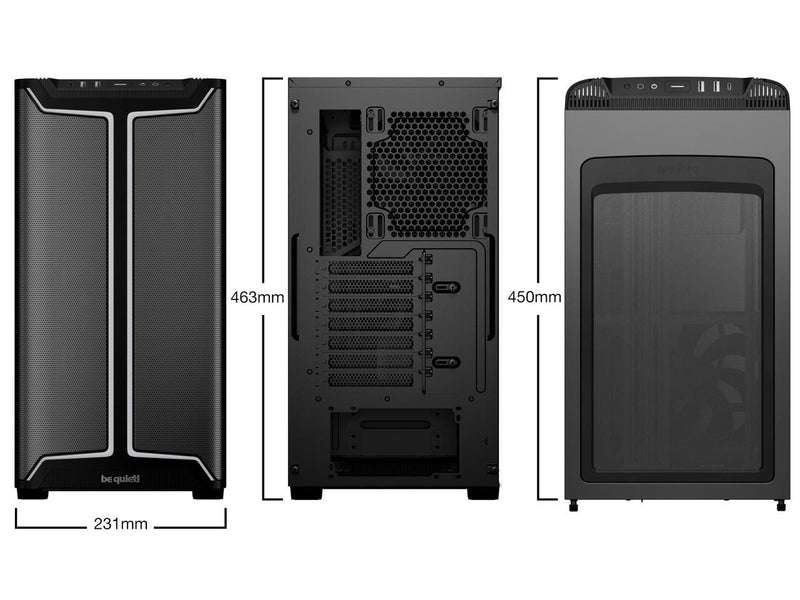 be quiet! PURE Base 501 DX BGW76 Black ABS / Steel / Tempered Glass ATX Mid