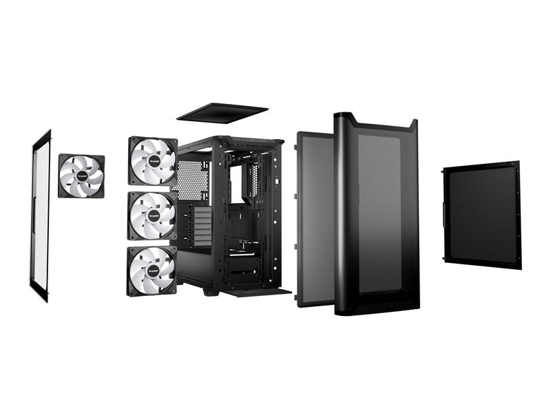 be quiet! Pure base 501 LX BGW78 Black ABS / Steel / Tempered Glass Cases