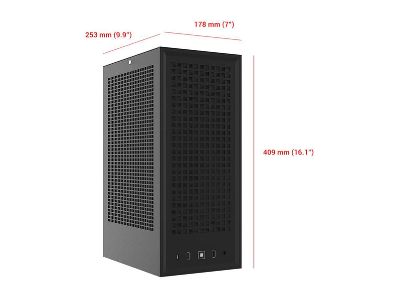 HYTE Revolt 3 Small Form Factor Premium ITX Computer Gaming Case with