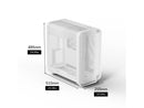 HYTE X50 Air Modern Performance ATX Mid-Tower PC Gaming Case - Snow White