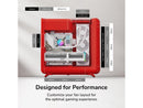HYTE CS-HYTE-X50G-RR Red ABS / Steel / Tempered Glass ATX Mid Tower Case