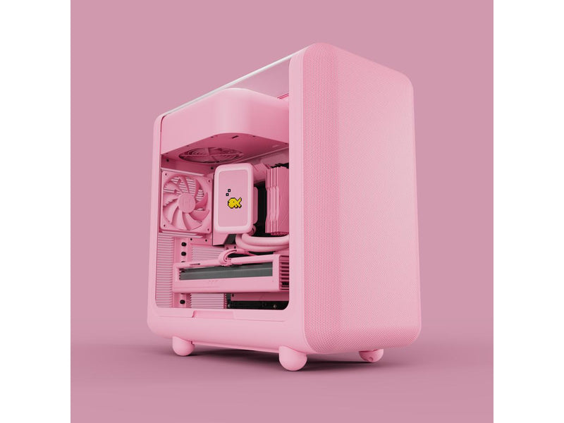 HYTE CS-HYTE-X50G-SM Pink ABS / Steel / Tempered Glass ATX Mid Tower Case