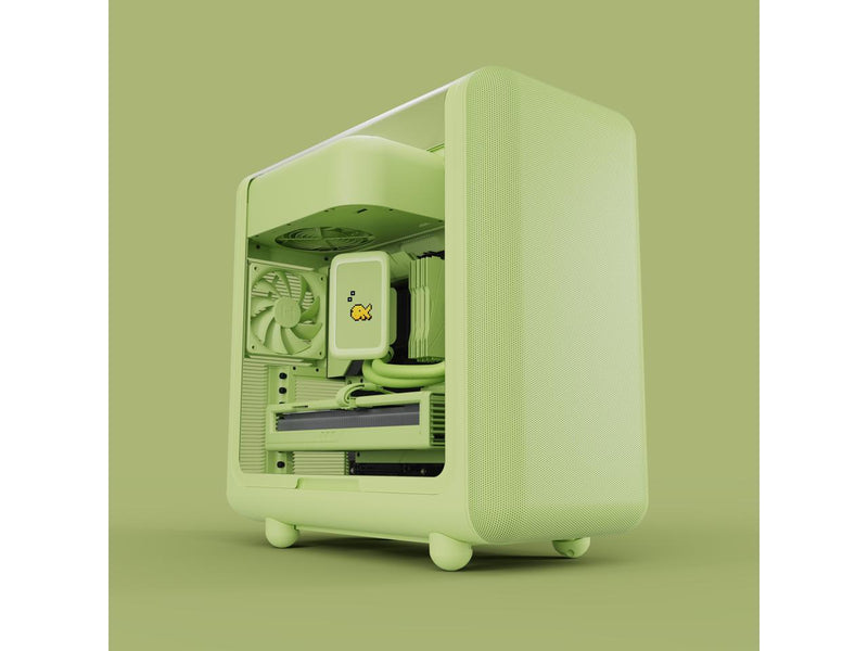HYTE CS-HYTE-X50G-MM Green ABS / Steel / Tempered Glass ATX Mid Tower Case