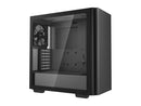 DeepCool CK500 Mid-Tower ATX Case, Full-Size Tempered Glass Window, Two