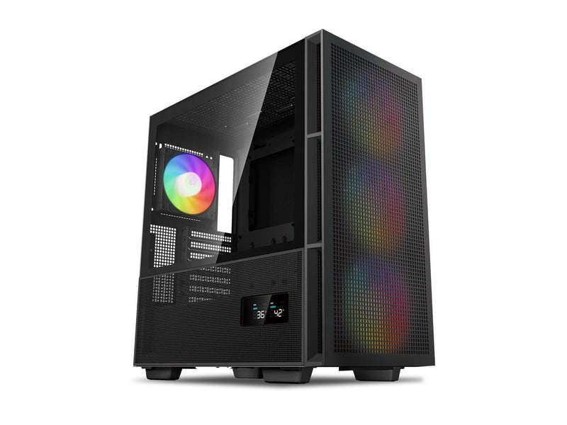 DeepCool CH560 DIGITAL ATX Airflow case, Dual Status Display, 3x Pre-Installed