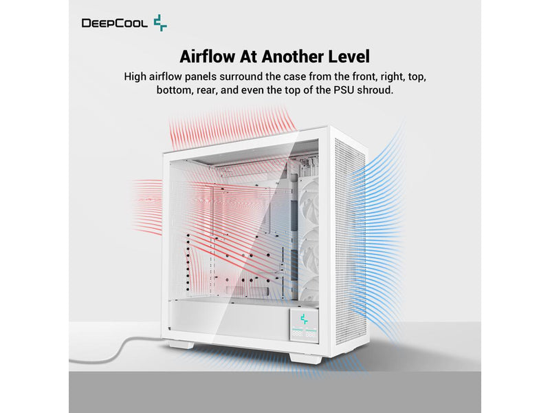 DeepCool MORPHEUS WH ATX+ Modular Airflow case, Single and Dual Chamber