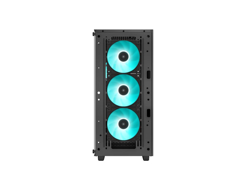 DeepCool CC560 V2 Mid-Tower ATX PC Case, 4x Pre-Installed 120mm LED Fans,