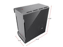 Phanteks PH-ES314ETG_AG EVOLV mATX Tempered Glass Edition Aluminum Exterior