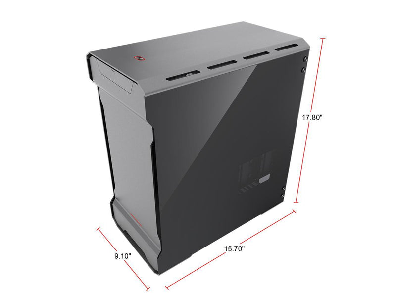 Phanteks PH-ES314ETG_AG EVOLV mATX Tempered Glass Edition Aluminum Exterior