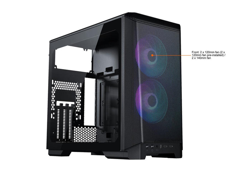 Phanteks (PH-EC200ATG_DBK01) Eclipse P200A D-RGB, high Airflow Ultra-fine