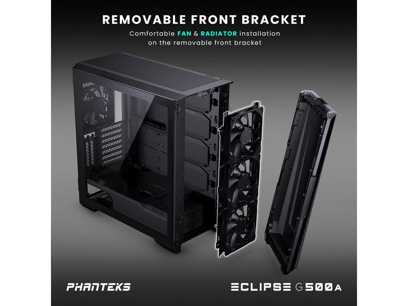 Phanteks Eclipse G500A Performance Edition, High Performance Mid-Tower Case,