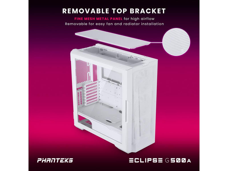 Phanteks Eclipse G500A DRGB, High Performance Mid-Tower Case, Mesh Front Panel,