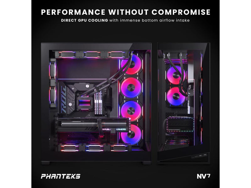 Phanteks NV7, Showcase Full-Tower Chassis, High Airflow Performance, Integrated