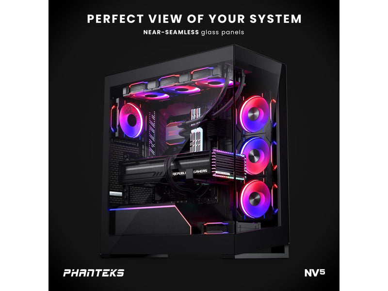 Phanteks NV5, Showcase Mid-Tower Chassis, High Airflow Performance, Integrated