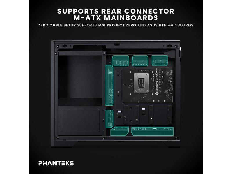 Phanteks XT M3, Compact Micro-ATX Gaming Chassis, High Airflow Performance Mesh,