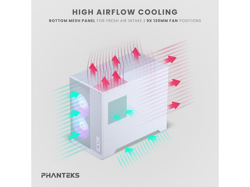 Phanteks XT M3, Compact Micro-ATX Gaming Chassis, High Airflow Performance Mesh,