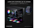 Phanteks XT V5 Panoramic Glass Compact ATX Gaming PC Case, 4x 120 ARGB PWM fans,