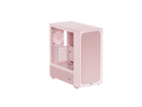 TRYX FLOVA Pink Mid-Tower ATX PC Case Breathable Fabric-Crafted Tempered Glass
