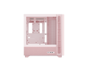 TRYX FLOVA Pink Mid-Tower ATX PC Case Breathable Fabric-Crafted Tempered Glass