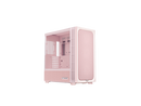 TRYX FLOVA Pink Mid-Tower ATX PC Case Breathable Fabric-Crafted Tempered Glass