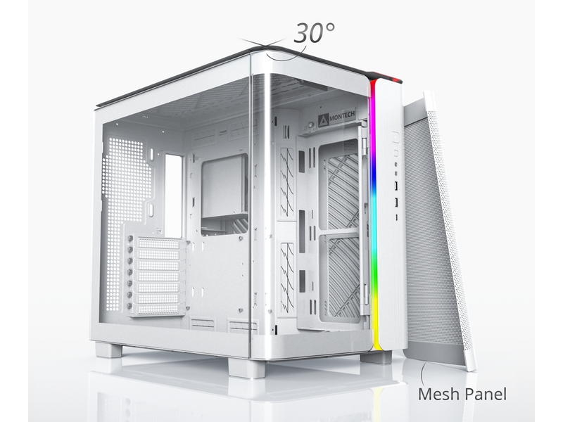 MONTECH, KING 95 Dual-Chamber ATX Mid-Tower PC Gaming Case, High-Airflow,