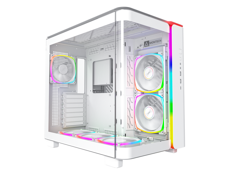 MONTECH, KING 95 PRO Dual-Chamber ATX Mid-Tower PC Gaming Case, High-Airflow,