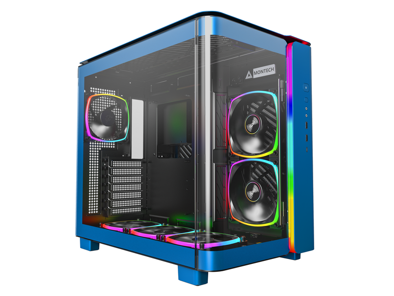MONTECH, KING 95 PRO Dual-Chamber ATX Mid-Tower PC Gaming Case, High-Airflow,