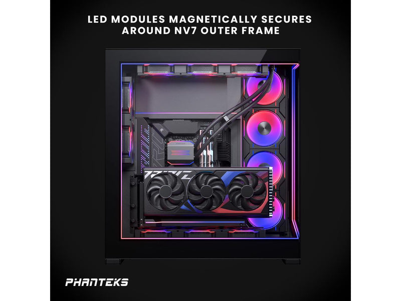 Phanteks NV7 Premium DRGB Kit, 4x D/A-RGB LED modules for NV7 outer frame, Black