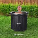 BROOKSTONE PORTABLE ICE BATH COLD PLUNGE WATER THERAPY TUB, PLASTIC COVER - Like New
