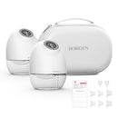 HORIGEN HANDS FREE BREAST PUMP 25MM 2 PACK 2 COUNT - WHITE - Like New