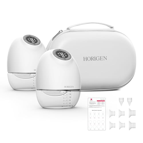 HORIGEN HANDS FREE BREAST PUMP 25MM 2 PACK 2 COUNT - WHITE - Like New