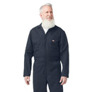 DICKIES MENS LONG SLEEVE COVERALLS MEN SMALL BIG TALL DARK NAVY - Brand New
