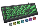 LUZARRIBA WIRED BACKLIT KEYBOARD FOR MAC LIGHTED USB KEYBOARDS - BLACK - Like New
