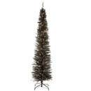 NATIONAL TREE COMPANY 7 FT. PRE-LIT TINSEL COLLECTION TREE CLEAR LIGHTS - GREEN - Like New