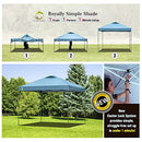 CROWN SHADES 10x10 Pop Up Canopy Tent Sports Shelter - White - Like New